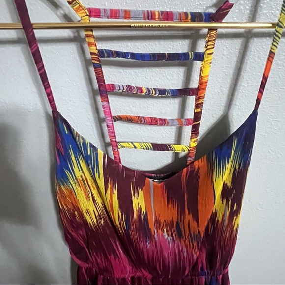 Rainbow high low dress - Picture 3 of 6